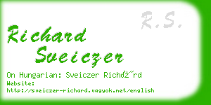 richard sveiczer business card